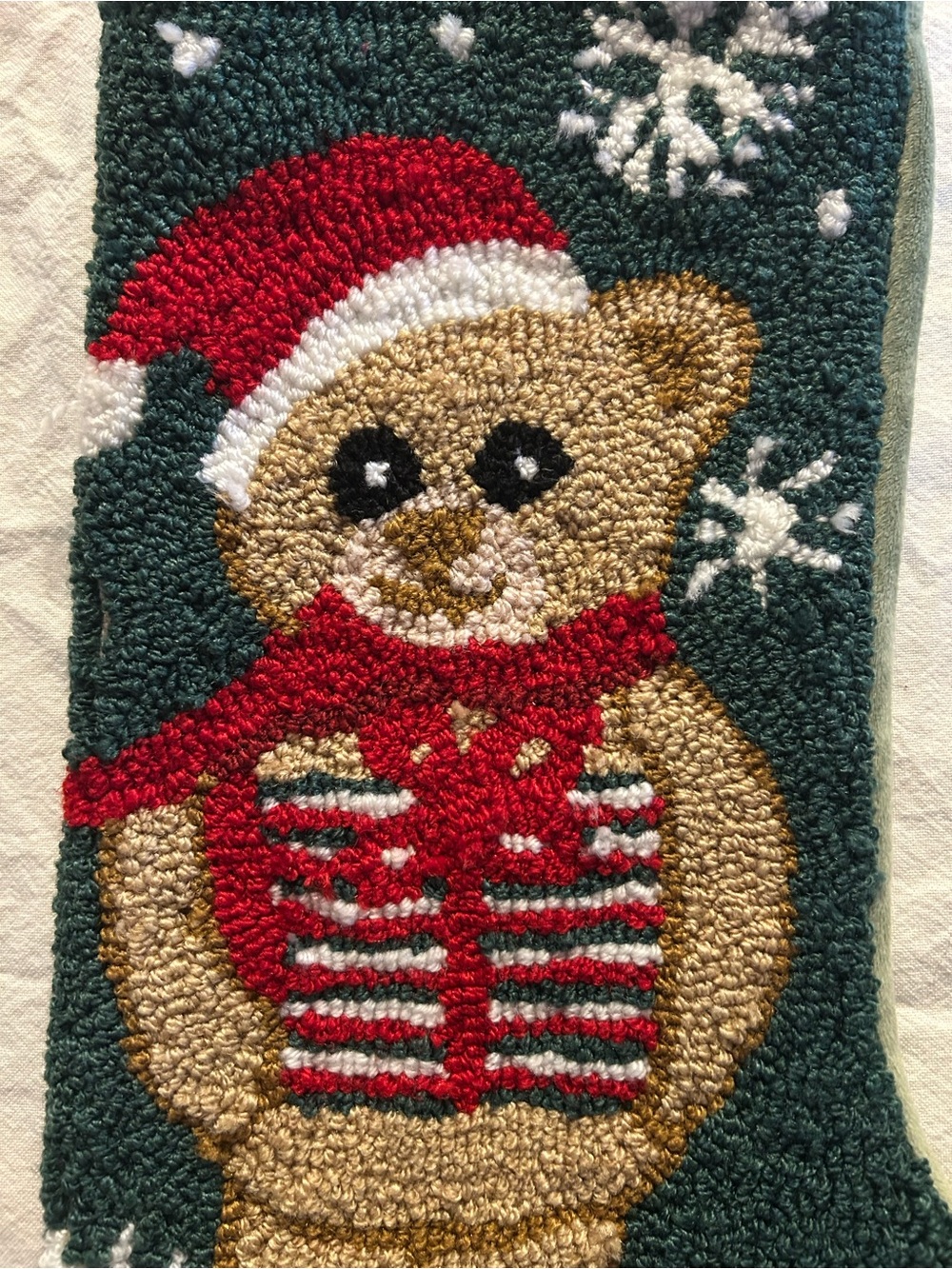 Christmas Bear Stocking Decoration Festive Holiday Traditions - Picture 2 of 6